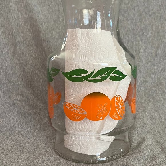 Anchor Hocking Glass Orange Juice Carafe Pitcher - Picture 6 of 11